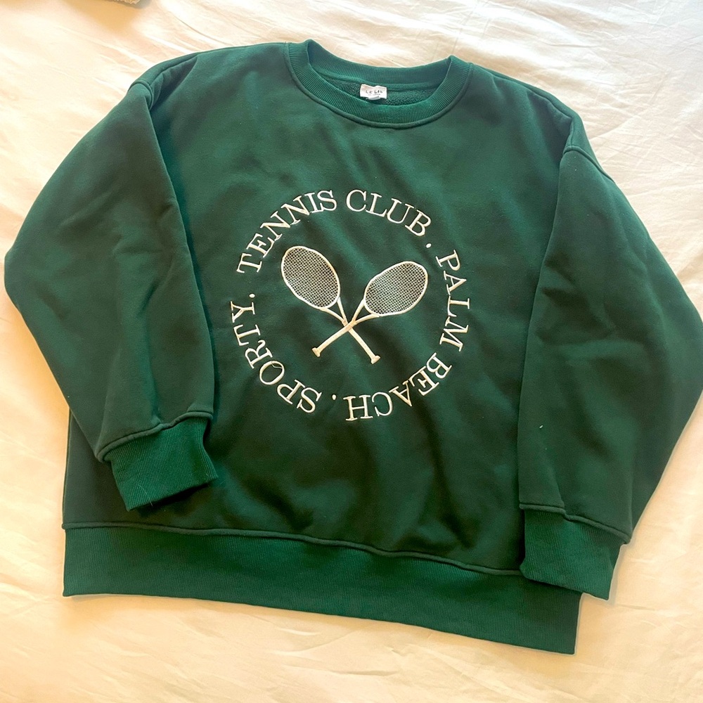 Vici oversized green crewneck